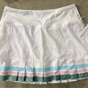 Addison Bay White Pleated Skirt skort